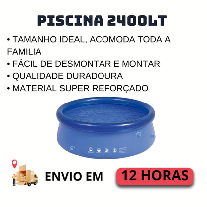 Piscina 2400 Litros Inflável Mor Verão tamanho família