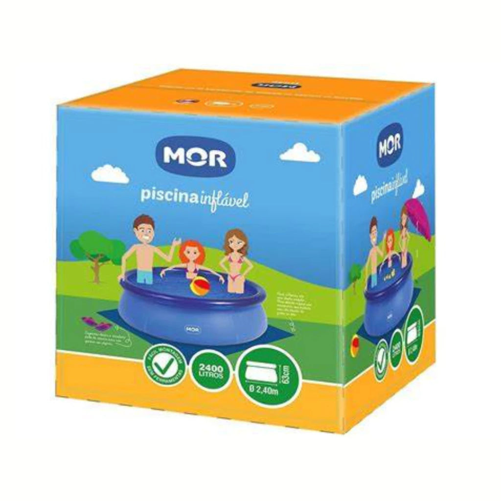 Piscina 2400 Litros Inflável Mor Verão tamanho família